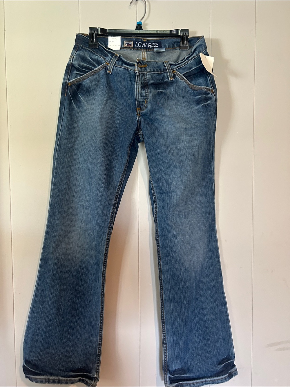Vintage Cruel Girl Women's Blue Low-Rise Bootcut Jeans